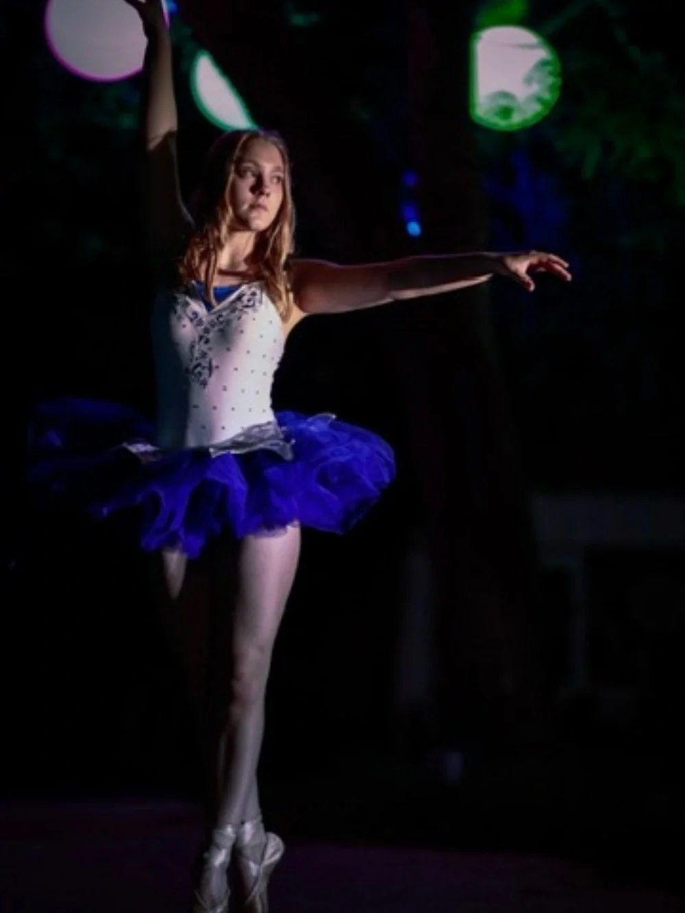 Purple and White Tutu One-Piece Ballet Costume - Kids